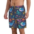 thumbnail image 2 of Pofeuu Marine Inhabitants Prin Men's Swim Trunks Quick Dry Bathing Suit Swimming Board Shorts Mesh Lining Beach Swimwear-X-Large, 2 of 6