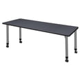 thumbnail image 3 of Regency Kee 60 x 24 in. Height Adjustable  Mobile Classroom Activity Table- Grey Top & Grey Base, 3 of 5
