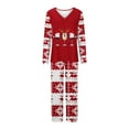 thumbnail image 4 of Xihbxyly Christmas Pajamas for Women, Women's Christmas Printed Pajama Set for Daily Home Wear Two-Piece Pajama Set with Pocket, 4 of 4