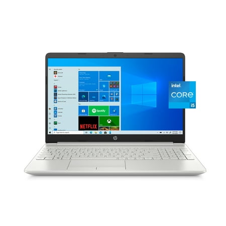 HP 15.6" Laptop, Intel Core i5-1137G7, 8GB RAM, 512GB SSD, Windows 10 Home, Silver, 15-dw3005wm