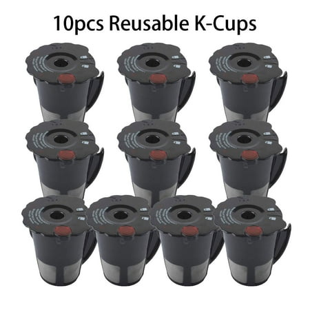 

JINGT 10pcs Reusable Coffee Filter Strainer for Keurig 2.0 My K-cup K200 K300 K400 K500 K450 K575 Brewers Coffee Machine Accessories