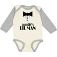 thumbnail image 3 of Inktastic Auntie's Lil Man Boys Long Sleeve Baby Bodysuit, 3 of 5