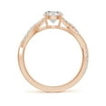 thumbnail image 2 of ANGARA Natural 0.75 Ct. Diamond Solitaire Engagement Ring in 14K Rose Gold for Women (Ring Size: 12), 2 of 11