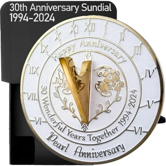 Anniversary Sundial Gift For 30th Pearl Wedding Anniversary In 2024