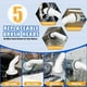 thumbnail image 5 of Fregadores Giratorios de Alta Velocidad con 5 Cabezales de Cepillo Reemplazables, Cepillo de Limpieza Eléctrico para Pisos de Baño, 5 of 5
