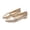 Gold, variant on AUDeals Womens Elegant Hollow Cloth Flats Breathable Mesh Non Slip Casual Single Shoes (Silver, 40)