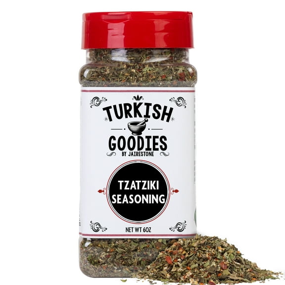 Tzatziki Seasoning (Cacik/Caciki), 6 oz – Greek Yogurt Dip Mix for Gyros, Souvlaki, Salad, Lamb – Turkish Goodies Spice Blend