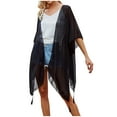thumbnail image 2 of Aloohaidyvio Sports Tops for Women,Womens Kimono Beach Swimsuit Cover Up Chiffon Cardigan Summer Floral Print, 2 of 6