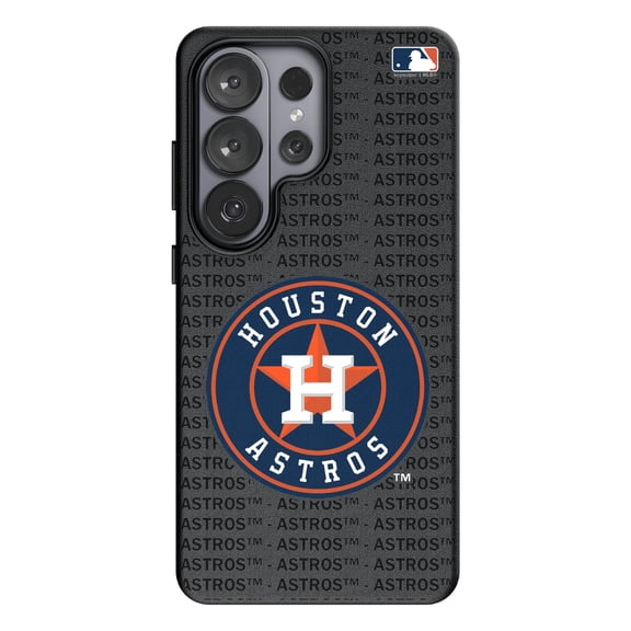 Keyscaper Houston Astros Text Backdrop Galaxy Magnetic Bump Case