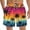 Multicolour-P, variant on Funny pattern 3D Beach Shorts 3D Legs Underwear Summer Pool Party Boardshorts Swim Trunks Gag gifts