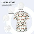 thumbnail image 3 of Uemuo Camp Van Print Mens Polo Shirts Baseball T-shirt Performance Short Sleeve Golf Shirt Moisture Wicking Athletic Casual Collared T-Shirt-X-Large, 3 of 7