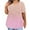 Pink, variant on USSUMA Womens Clothes Womens Tank Tops Round Neck Short Sleeve Plus Size Tops for Women Prints Loose Fit Casual T-Shirt Lightweight Blouse Street Beige Polyester Up to 45% off L