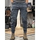 thumbnail image 4 of Pantalones de otoño para hombre, multibolsillos, negros, para motociclista, cargo, para hombre, multibolsillos, de algodón, de gran tamaño, estilo Harajuku, licra, 4 of 5