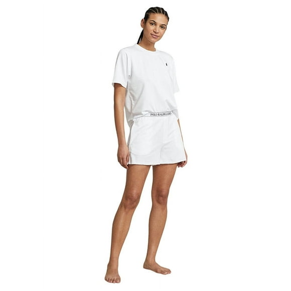 Polo Ralph Lauren Short Sleeve Shorty Knit Pajama Set - 4P8029 - R2192 (XL, White Cloud)