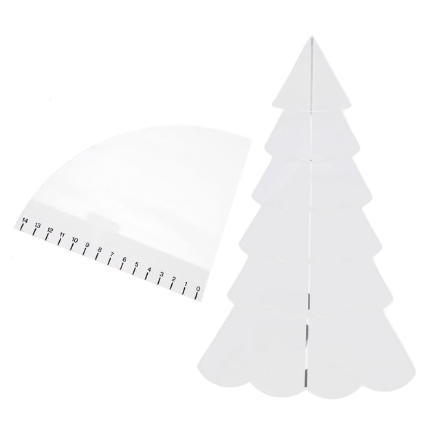 Christmas Tree Quilting Transparent Acrylic DIY Sewing Template Ruler Tool Set for Bowl Mats Making
