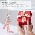 thumbnail image 3 of Tnobhg Epoxy Resin English Alphabet Keychain Heart-Shaped Sequins Butterflies Tassel Alphabet Keyring Initial Lettering Key Chain Mug Accessory, 3 of 8