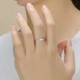 thumbnail image 3 of S925 Sterling Silver Ring For Women Imitation Tourmaline Paraiba Geometric Elegant Jewelry Gift Ideal Gift For Her, 3 of 3