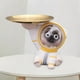 thumbnail image 4 of Bandeja de almacenamiento con estatua de astronauta de estilo nórdico, plato de dulces de resina para perros para sala de estar Blanco, 4 of 7