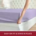 thumbnail image 4 of Mellanni Fitted Sheet with up to 16" Deep Pocket, Soft Microfiber, 1 Piece Twin, Violet, 4 of 7