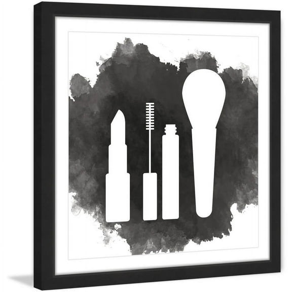 "Makeup" Framed Painting Art Print, 12" x 1.5"