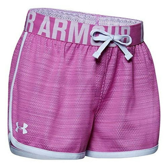 Under Armour Girls' UA Play Up Mesh Shorts Optic Purple  Large 1328010-665