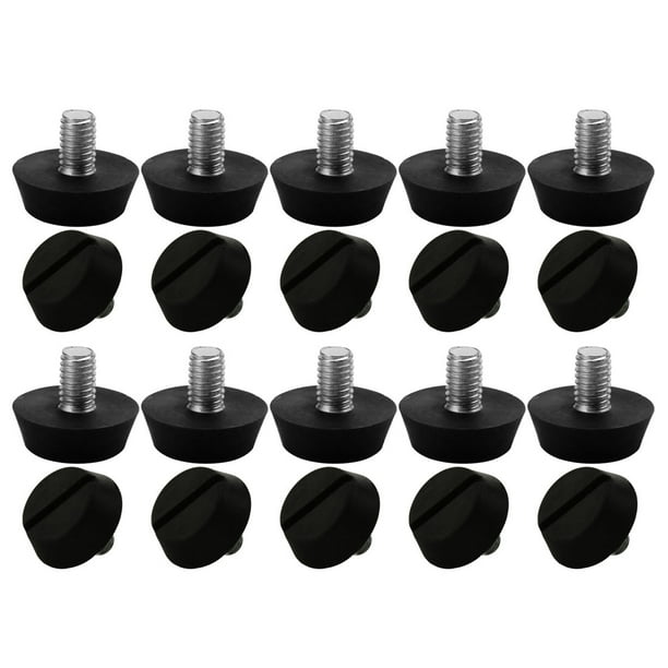M6 x 10 x 20mm Leveling Feet Adjustable Leveler Protector for Sofa Leg