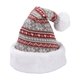 thumbnail image 1 of Gorro navideño de punto creativo, gorro grueso de felpa cálido, accesorio para disfraz de punto Copo de nieve rojo grisáceo, 1 of 9