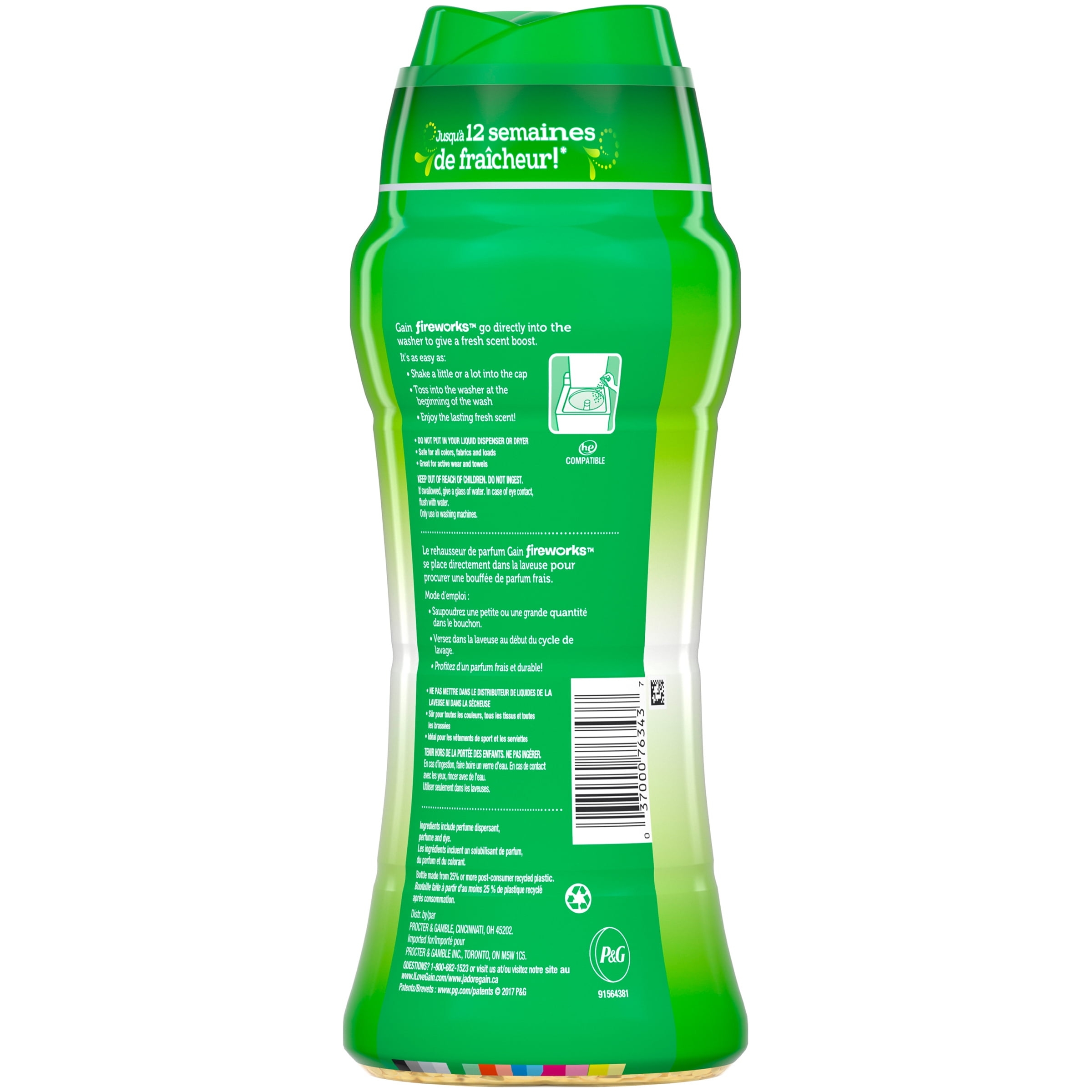 Gain Fireworks In-Wash Scent Booster Beads, Original, 14.8 oz