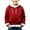 Red, variant on Ruyang Girls Christmas Pullover Hoodies Kids Boys Fuzzy Trim Hooded Sweatshirts Fall Winter Y2K Trendy Hoodies