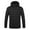 Black-A, variant on IYTR Men's Heating Jackets Long Sleeve Solid Color Zipper Hooded Neck Jacket Outdoor Warm Clothing Heated For Riding with Pockets Black L