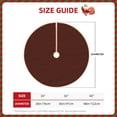 thumbnail image 4 of Balery Brown Printed Christmas Tree Skirt , Merry Christmas Party Christmas Tree Decoration,Adjustable Tree Skirt-36", 4 of 8