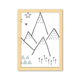thumbnail image 1 of Hojas de hierba de montaña patron de estrella Cuadro de madera decorativa Unbranded A4, 1 of 3