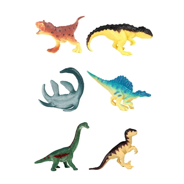 Juguetes de figuras de dinosaurios, mini juego de dinosaurios, juguetes de agua de baño surtidos, juguetes realistas de dinosaurios para niños pequeño 6 piezas un
