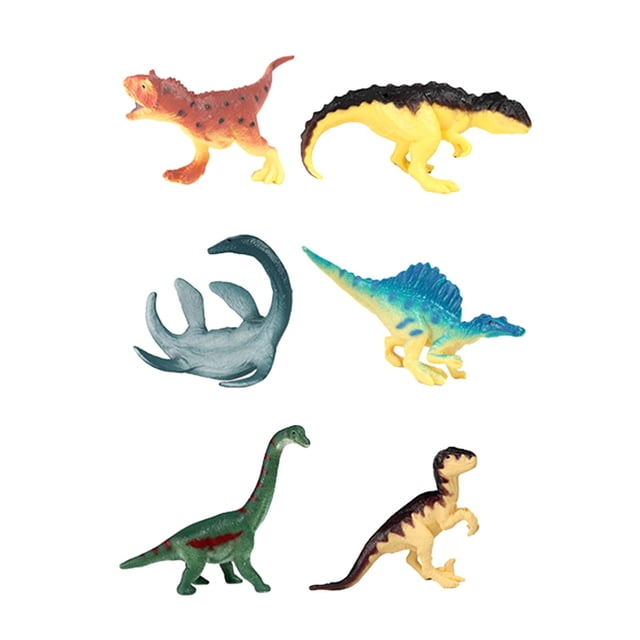 Juguetes de figuras de dinosaurios, mini juego de dinosaurios, juguetes de agua de baño surtidos, juguetes realistas de dinosaurios para niños pequeño 6 piezas un