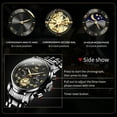 thumbnail image 6 of OLEVS Mens Watches Chronograph Business Dress Quartz Stainless Steel Waterproof Luminous Date Wrist Watch For Men Black Dial, 6 of 10