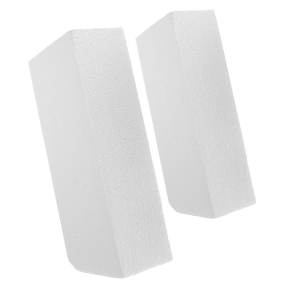 Raindrops White Foam Blocks for Crafts and Decoration Lightweight Material Perfect for DIY Projects and School Use 2 Pieces