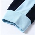 thumbnail image 5 of HBGVBA Men's Track Jacket, Stand Collar Full‑Zip Color Blocked Sport Coat, Contrast Stripe Ribbed Cuff Outerwear for Gym Running Daily Casual Wear, 5 of 6