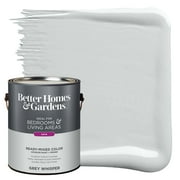 Better Homes & Gardens Interior Paint and Primer, Gray Whisper / Gray, 1 Gallon, Satin