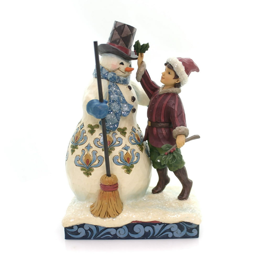 Jim Shore RING IN CHEER Polyresin Victorian Snowman Boy Holly 4058754 - Walmart.com - Walmart.com