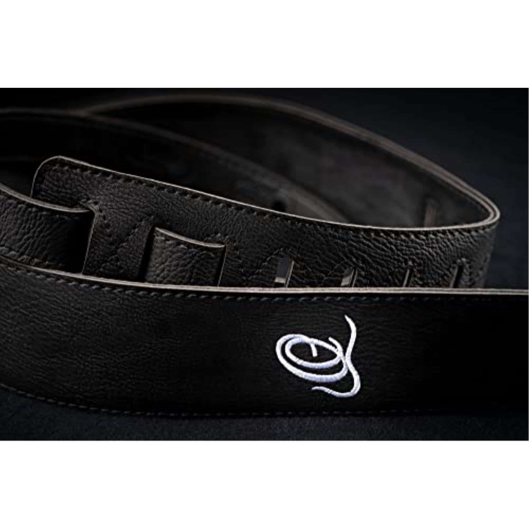 Ortega Vegan Series Guitar Straps Black 2.36 in.