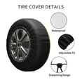 thumbnail image 4 of Kdxio Olive for Tire Cover Wheel Protectors Tyre Covers Weatherproof Wheel Covers Universal Fit for Trailer Rv SUV Truck Camper Travel Trailers 14 inch, 4 of 8