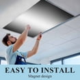 thumbnail image 6 of Black Ombre Fluorescent Light Covers, Black Grey White Gradient Modern Abstract Art Magnetic Light Covers for Ceiling Lights, Fluorescent Ceiling Shade for Classroom Bedroom Office 4x2Ft x 2PCS, 6 of 8