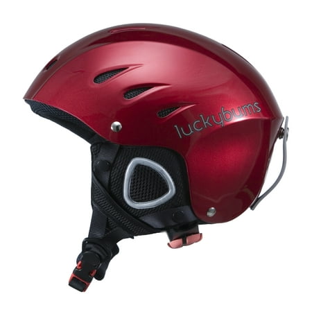 Lucky Bums Snow Sport Helmet, Red, Large