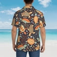 thumbnail image 4 of Disketp Hawaiian Shirts for Men,Turtles and Sea Plants Print Mens Casual Short Sleeve Button Down Shirts Beach Shirt, 4 of 7