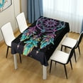 thumbnail image 4 of JSTEL Rainbow Dreamcatcher Boho Table Cloth Square 54 x 54 Inch Tablecloth Anti Wrinkle Table Cover for Dining Kitchen Parties, 4 of 6