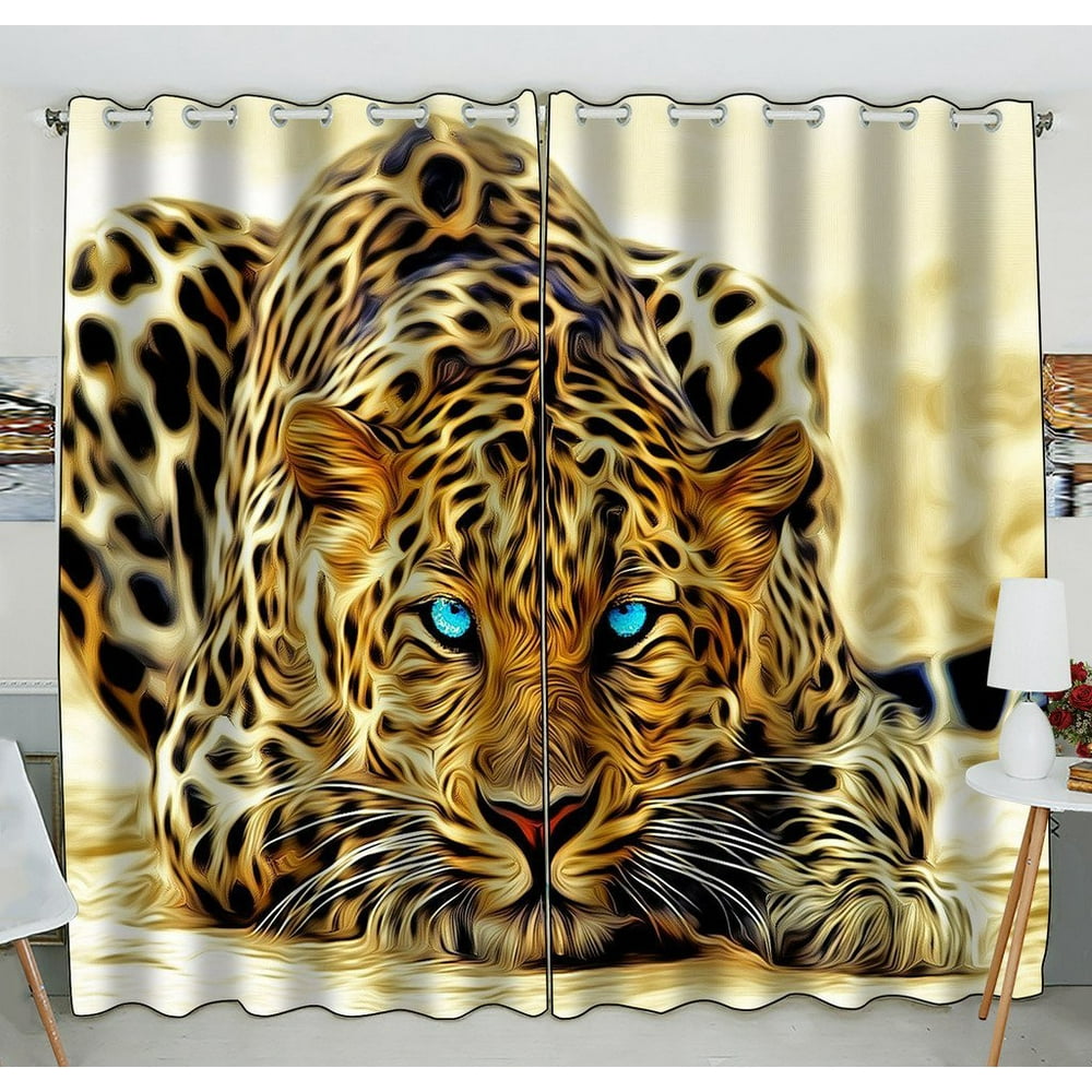 GCKG Special Effect Leopard With Authentical Blue Eyes Wild Animal ...