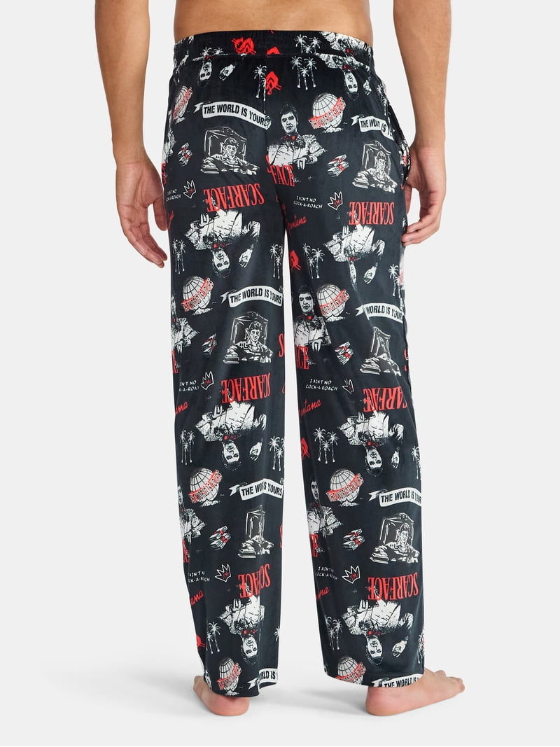 Scarface Men's and Big Men's Split Leg Graphic Pants, Sizes S-2XL