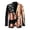 American Flag & Deer Design, variant on Galaxy Starry Sky Pattern Lightweight Casual Sport Coat, Regular Fit Polyester Suit Jacket for Summer Business