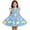 00-Light Blue204, variant on WOYY Girls Cute Graphic School Flutter Sleeve Dress Casual A Line Midi Dresses, Sizes 1-12