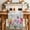 DeepPink Lavender Ivory, variant on Tulips Spring Floral Table Runner 48 Inches Long Farmhouse Dress Scarves, Pastoral Flowers Butterfly Farmhouse Dining Tablerunner for Coffee Table/Kitchen Island/Party Décor, 13" x 48"